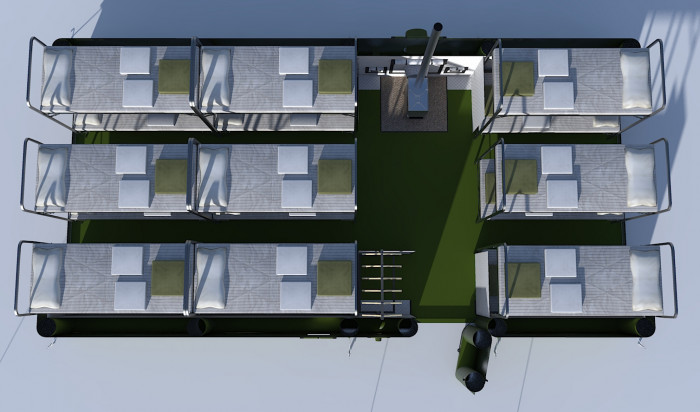 Пневмокаркасная палатка 8x4x2,7 НДБ