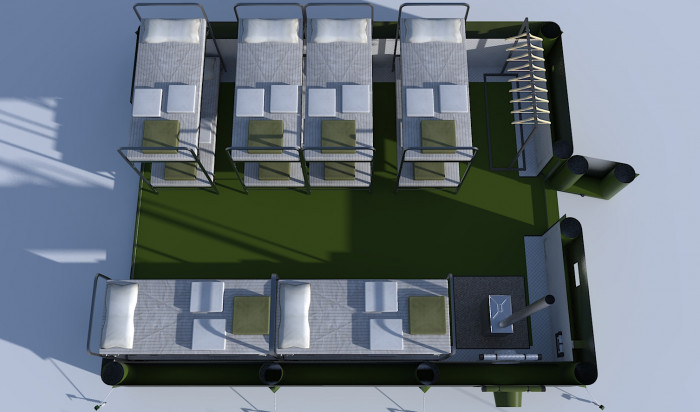 Пневмокаркасная палатка 6x5x3 НДТ