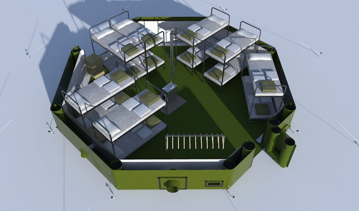 Надувная юрта 8x7,4x3,5м